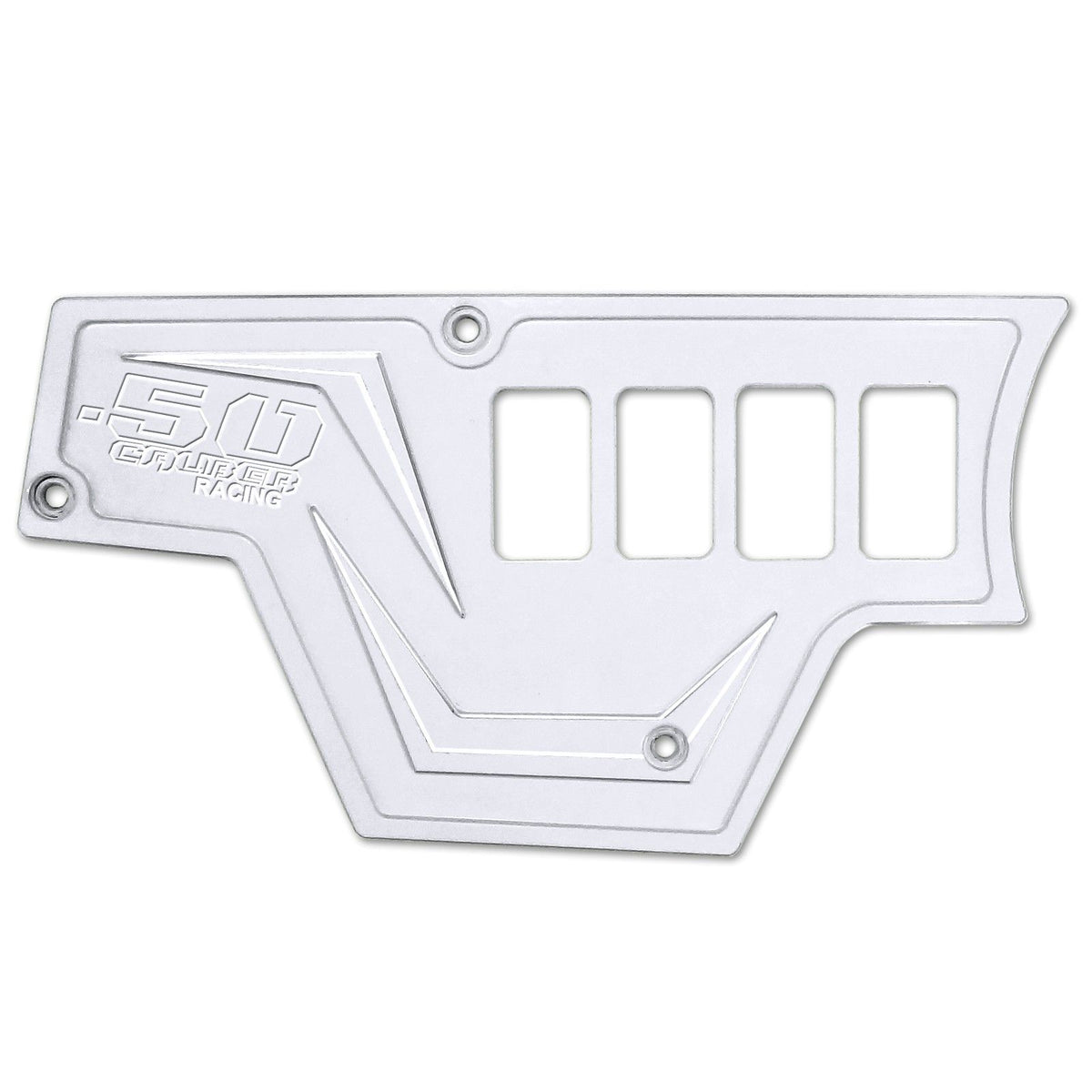 White | RZR Billet Dash Switch Panel Kit 8 Hole