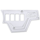 White | RZR Billet Dash Switch Panel Kit 8 Hole