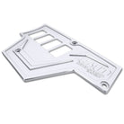White | RZR Billet Dash Switch Panel Kit 8 Hole