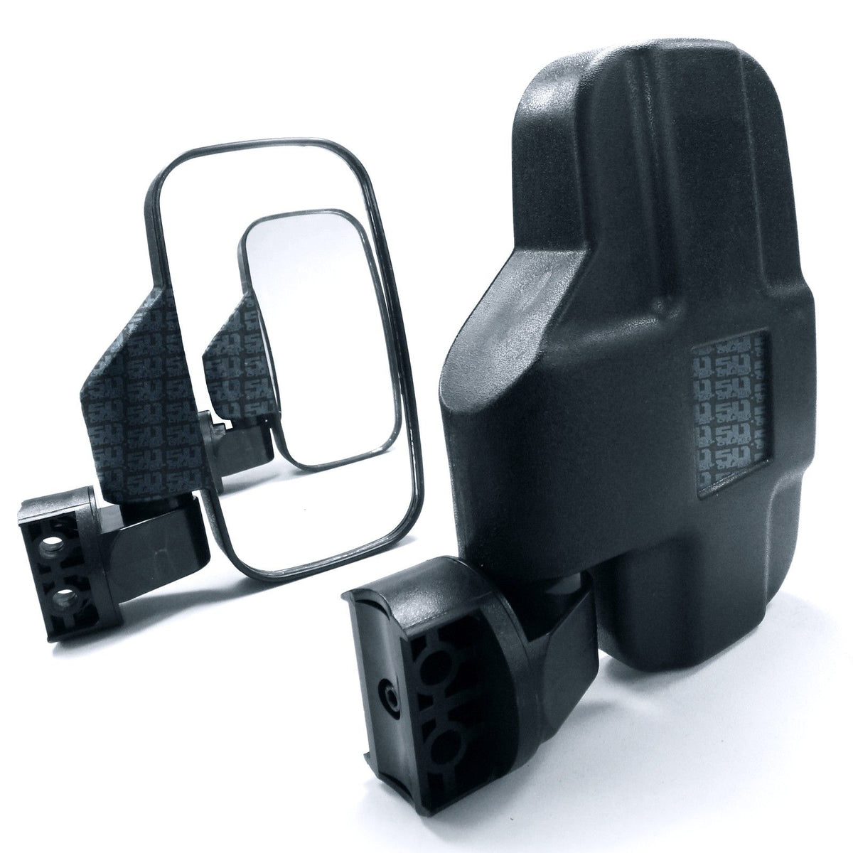 Universal UTV Breakaway Side View Mirrors | 50 Caliber Racing Universal UTV High Impact Breakaway Side View Mirrors | Cover Image
