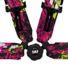 Checkered Chaos Pink | 50 Cal 4-Point UTV Harness Elite Camlock