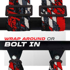 Checkered Chaos Red | 50 Cal 4-Point UTV Harness Elite Camlock