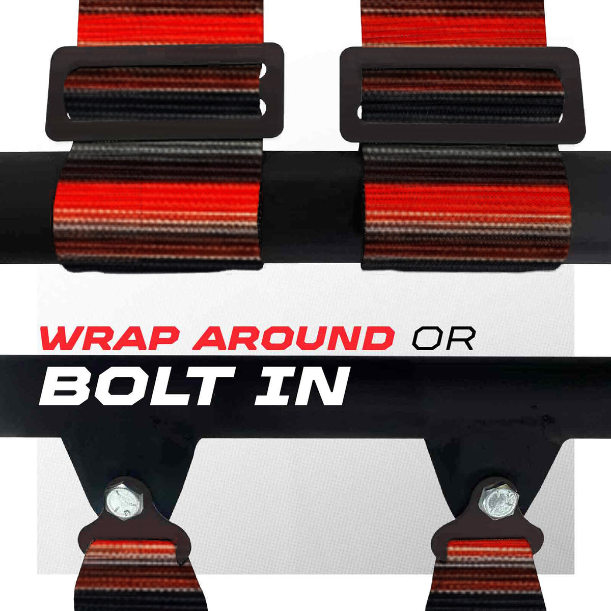 Sarape Rojo Bandito | 50 Cal 4-Point UTV Harness Elite Camlock