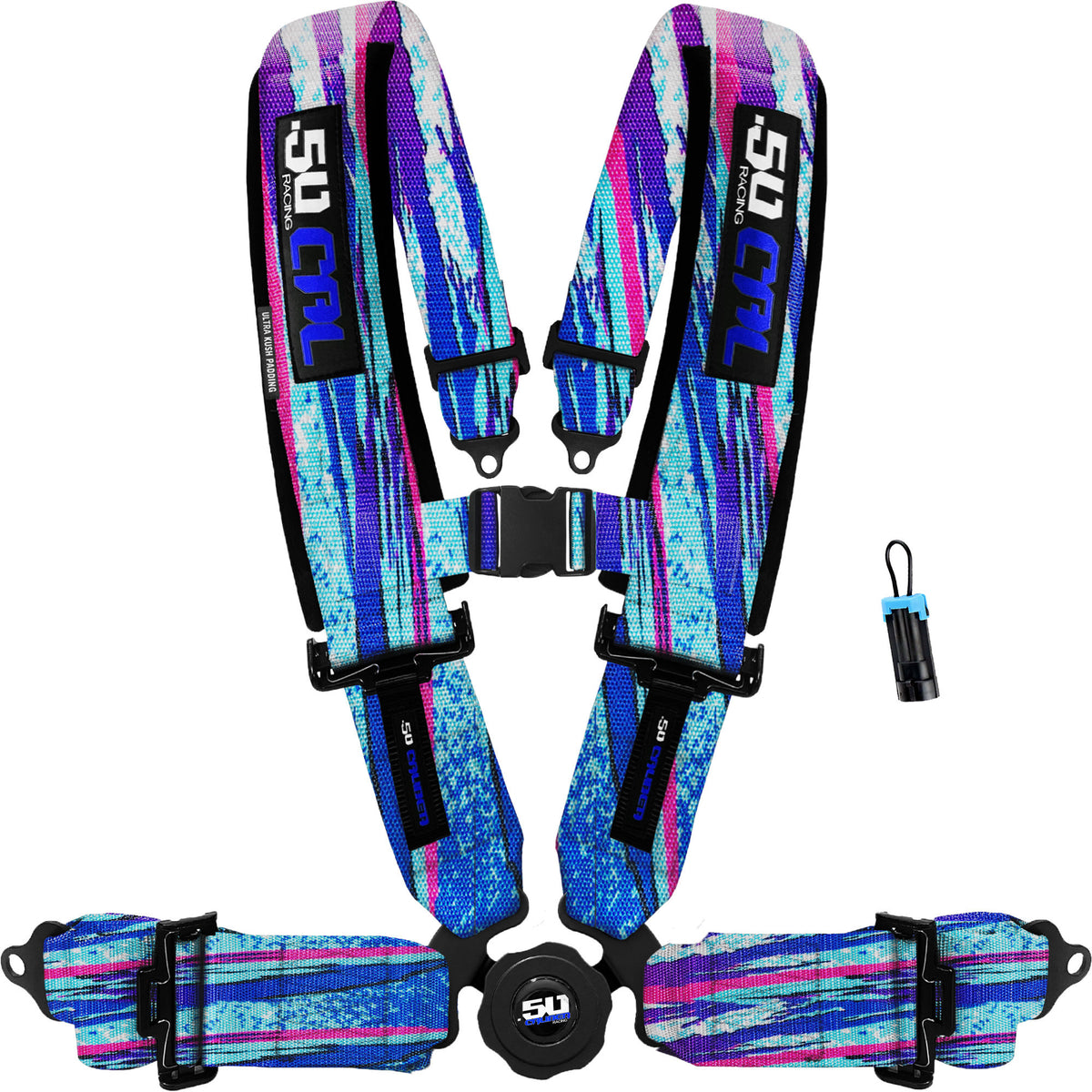Miami Nights | 50 Cal 4-Point UTV Harness Elite Camlock with Bypass for Can-Am or Polaris UTVs
