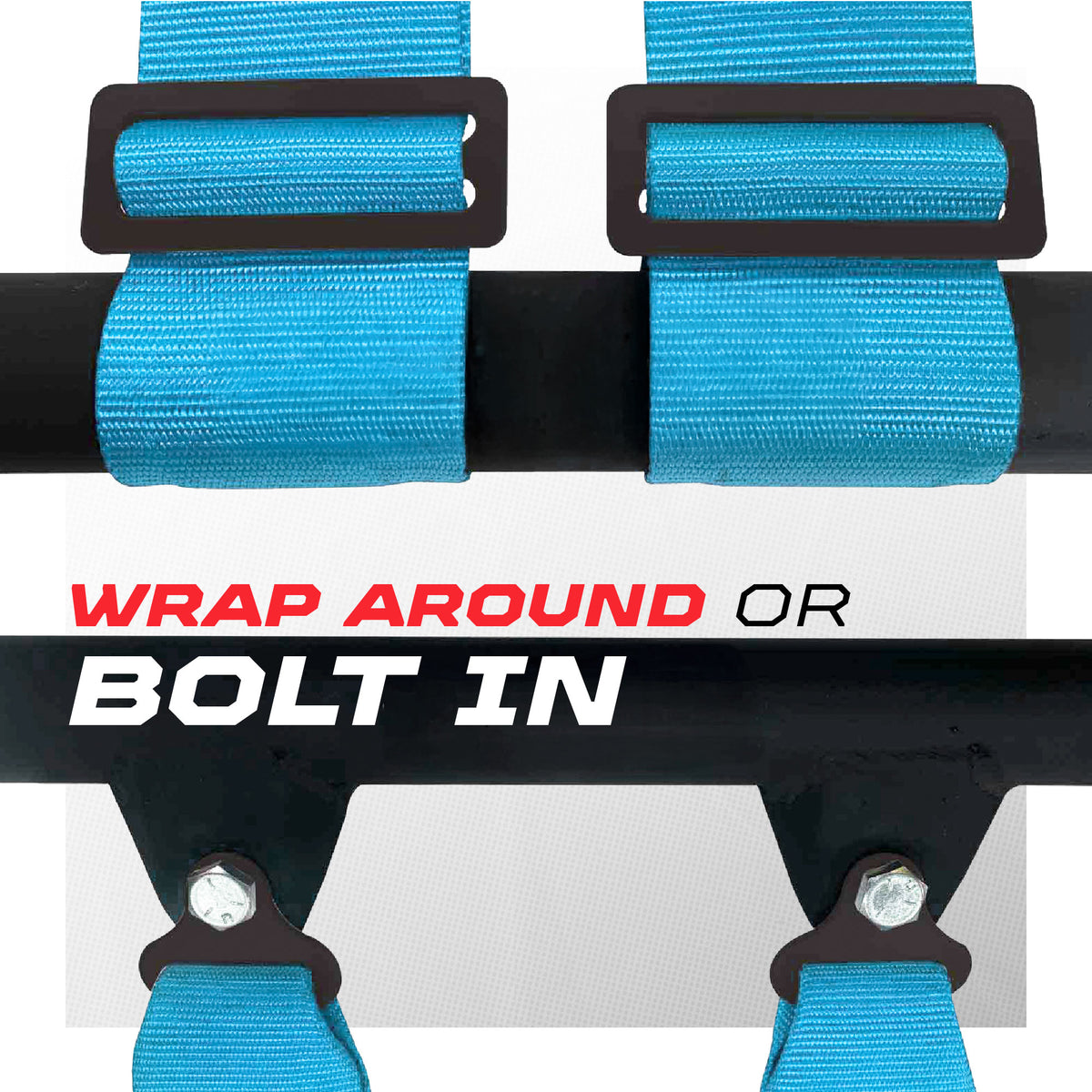 Electric Blue | 4 Point UTV Harness Pro Series Quick Lock