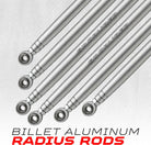 Raw Silver | Heavy Duty Billet Radius Rods - Can-Am Maverick X3