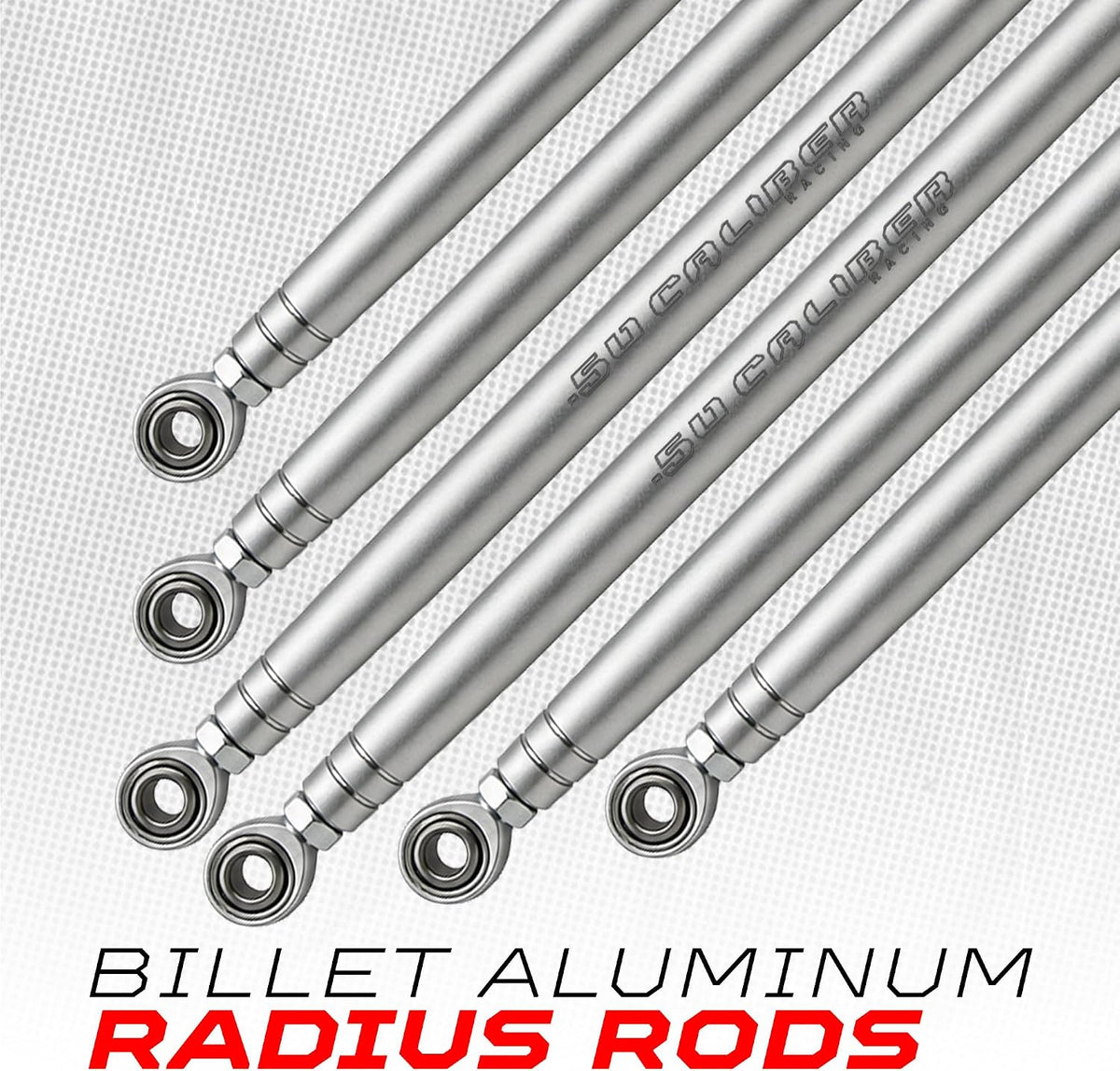 Raw Silver | Heavy Duty Billet Radius Rods - Can-Am Maverick X3