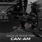 Black | Heavy Duty Billet Radius Rods - Can-Am Maverick X3