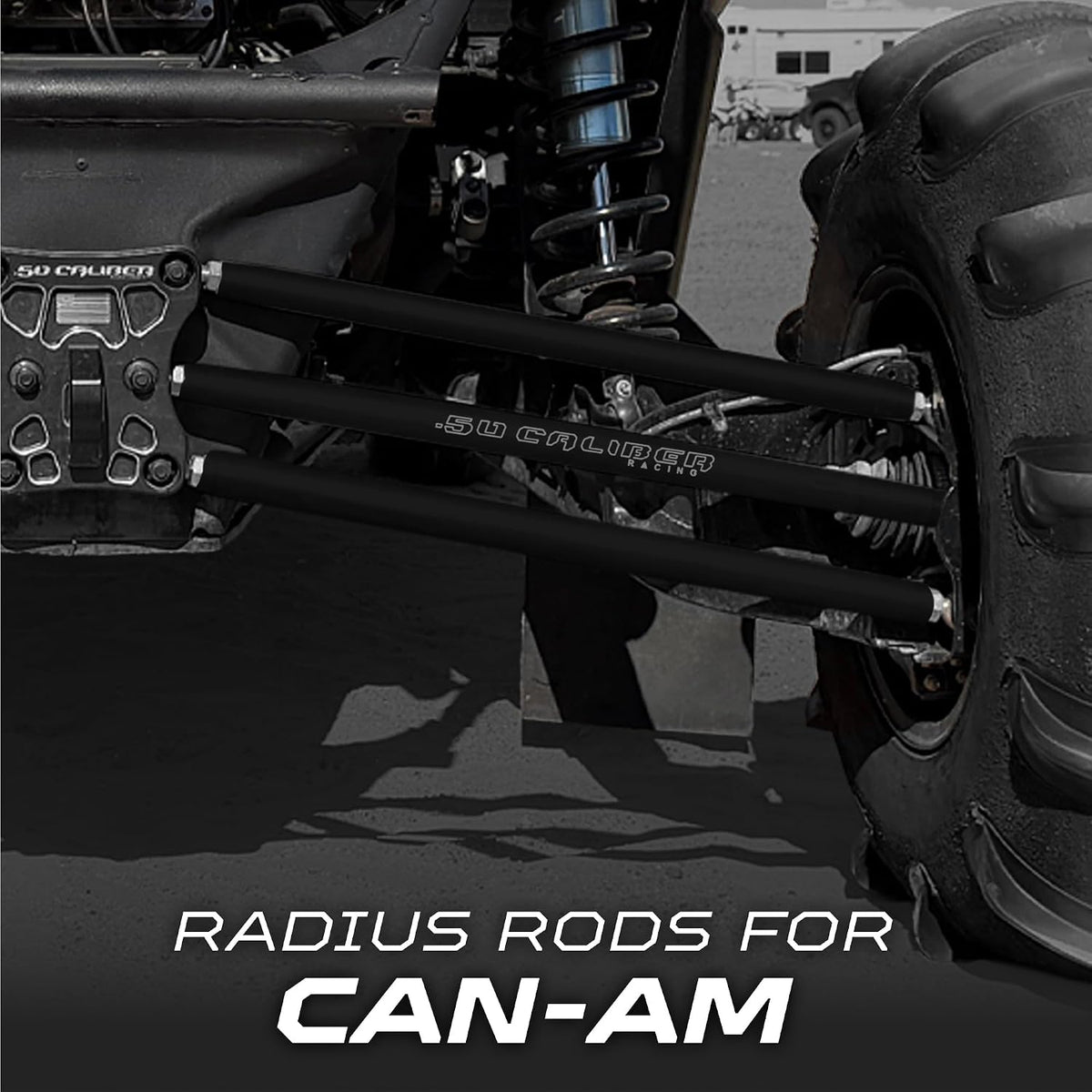 Black | Heavy Duty Billet Radius Rods - Can-Am Maverick X3