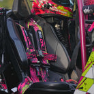 Checkered Chaos Pink | 50 Cal 4-Point UTV Harness Elite Camlock