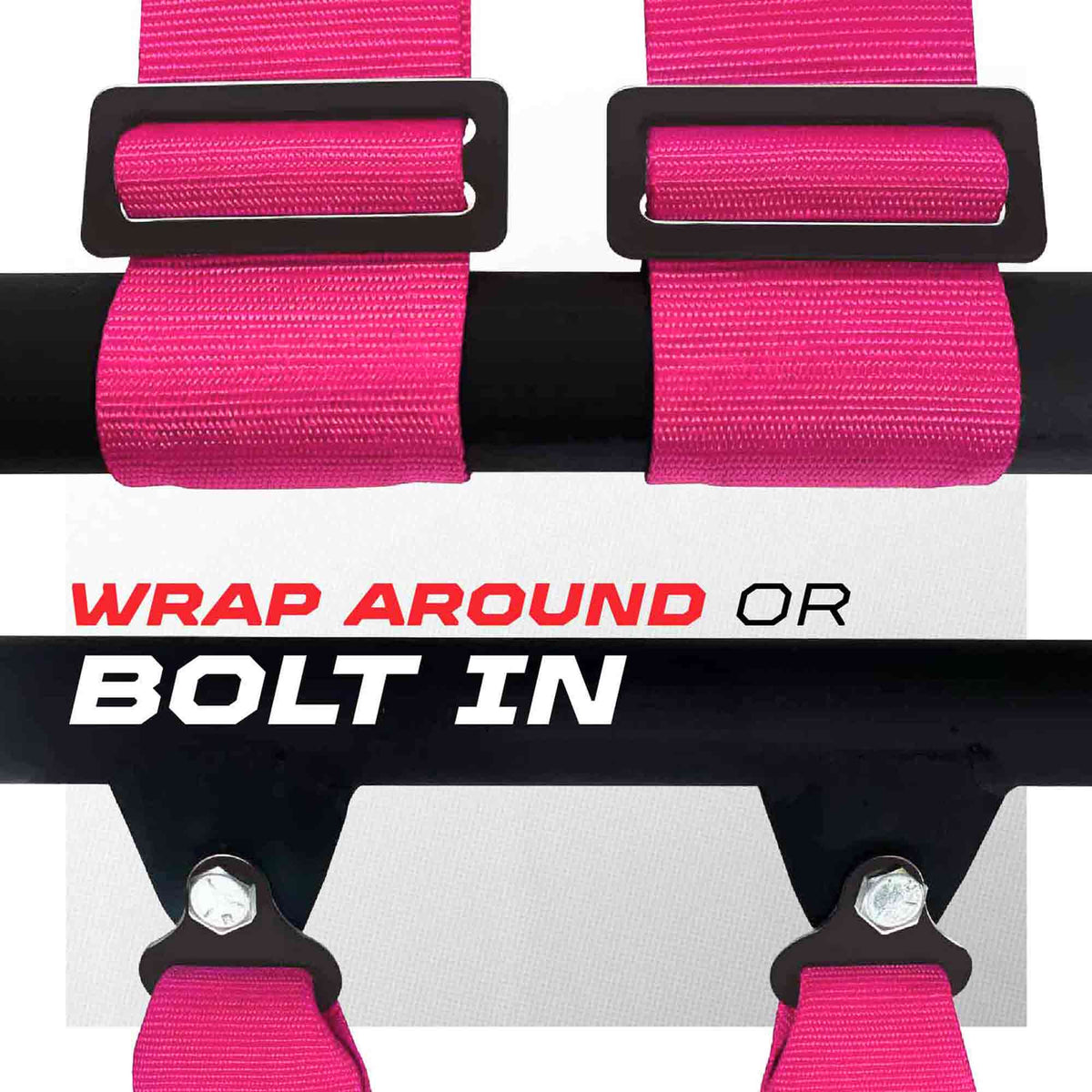 Nitro Pink | 4 Point UTV Harness Elite Series Race Latch