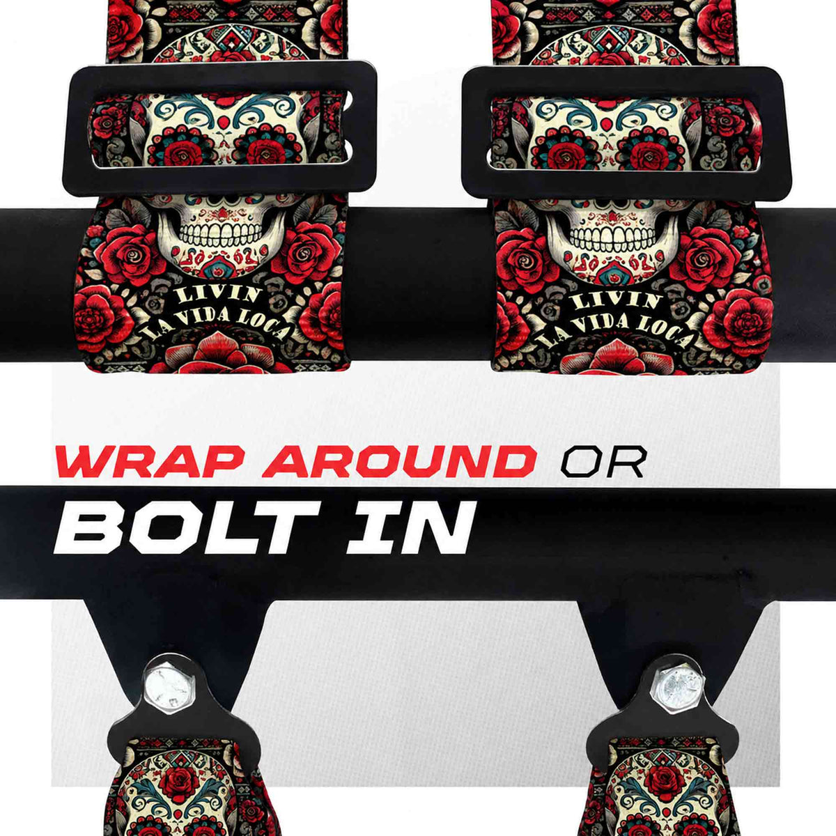 Red Sugar Skull | 4 Point UTV Harness Elite Series Quick Lock