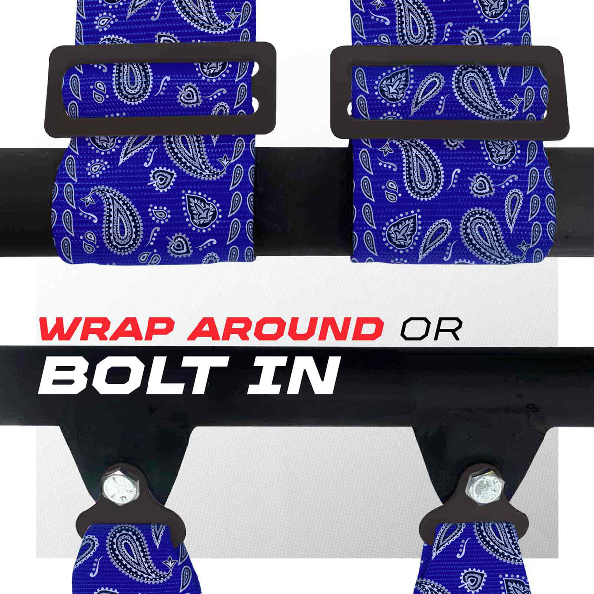 Blue Bandana | 4 Point UTV Harness Elite Series Quick Lock