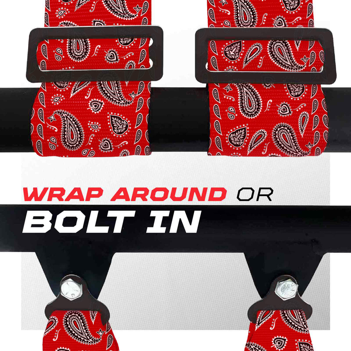 Red Bandana | 4 Point UTV Harness Elite Series Quick Lock