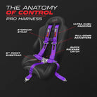 Purple | 5 Point UTV Harness Pro Series Race Latch