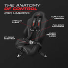 Stealth Black | Black | 5 Point UTV Harness Pro Series Race Latch