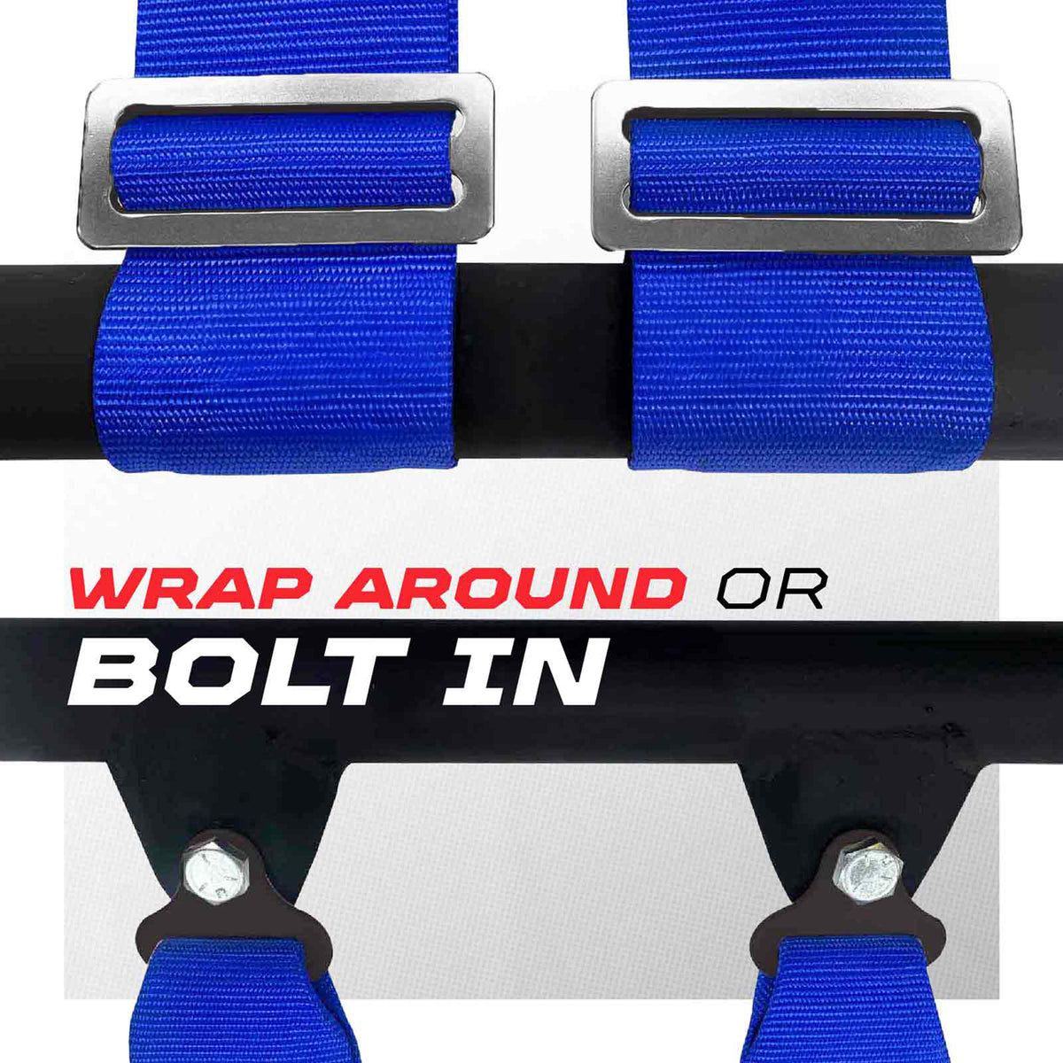Nitro Blue | Blue | 5 Point UTV Harness Pro Series Race Latch