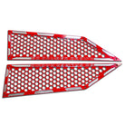 Red | Billet Air Intake Grille Bezels for RZR XP Turbo