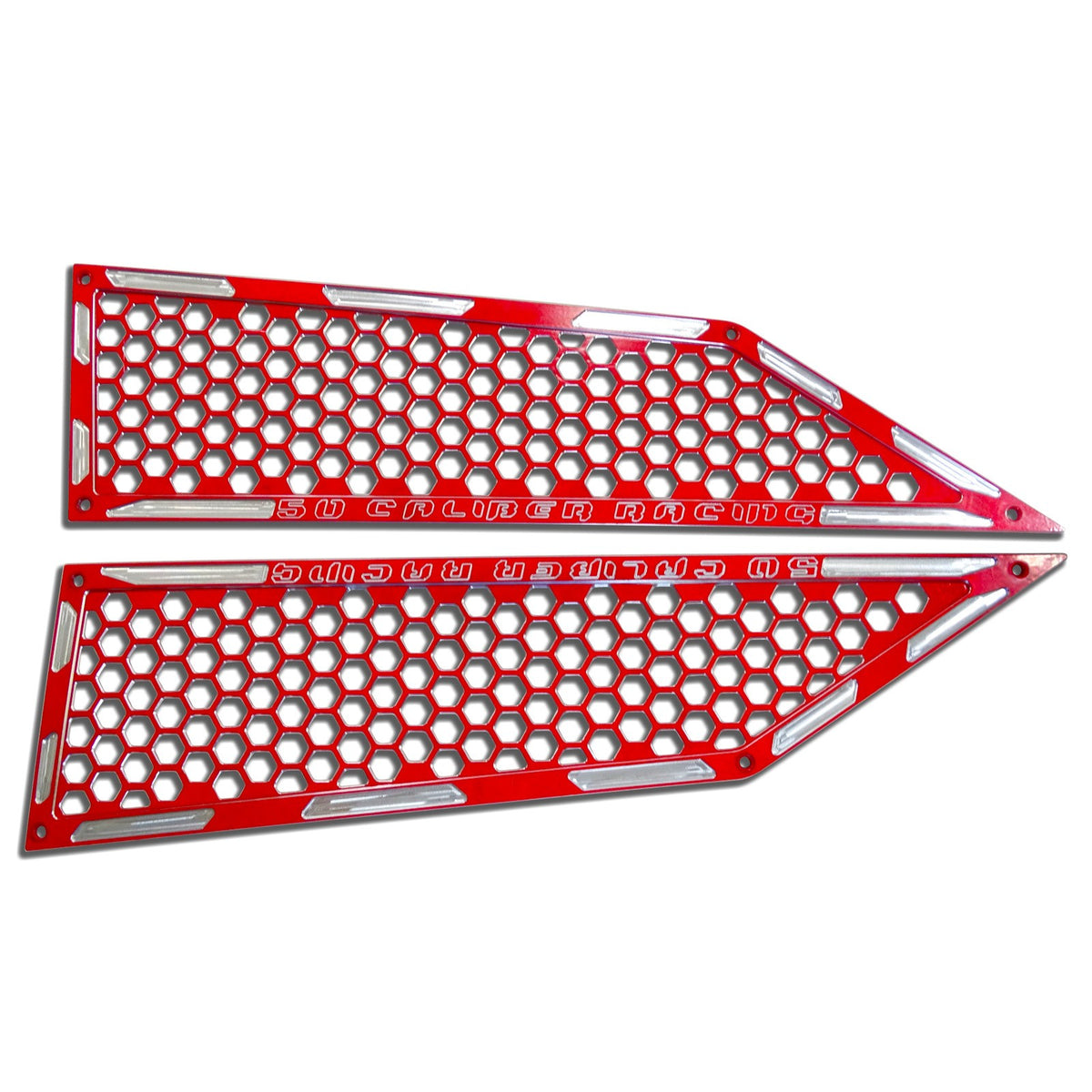 Red | Billet Air Intake Grille Bezels for RZR XP Turbo