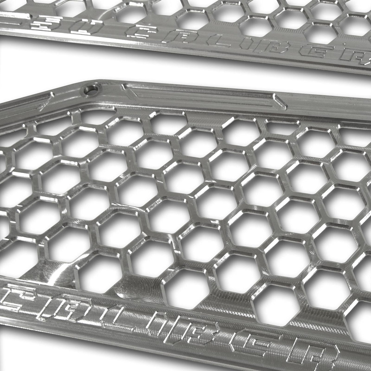 Raw Silver | Billet Air Intake Grille Bezels for RZR XP Turbo