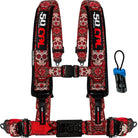 Red Sugar Skull | 4 Point UTV Harness Elite Series Race Latch