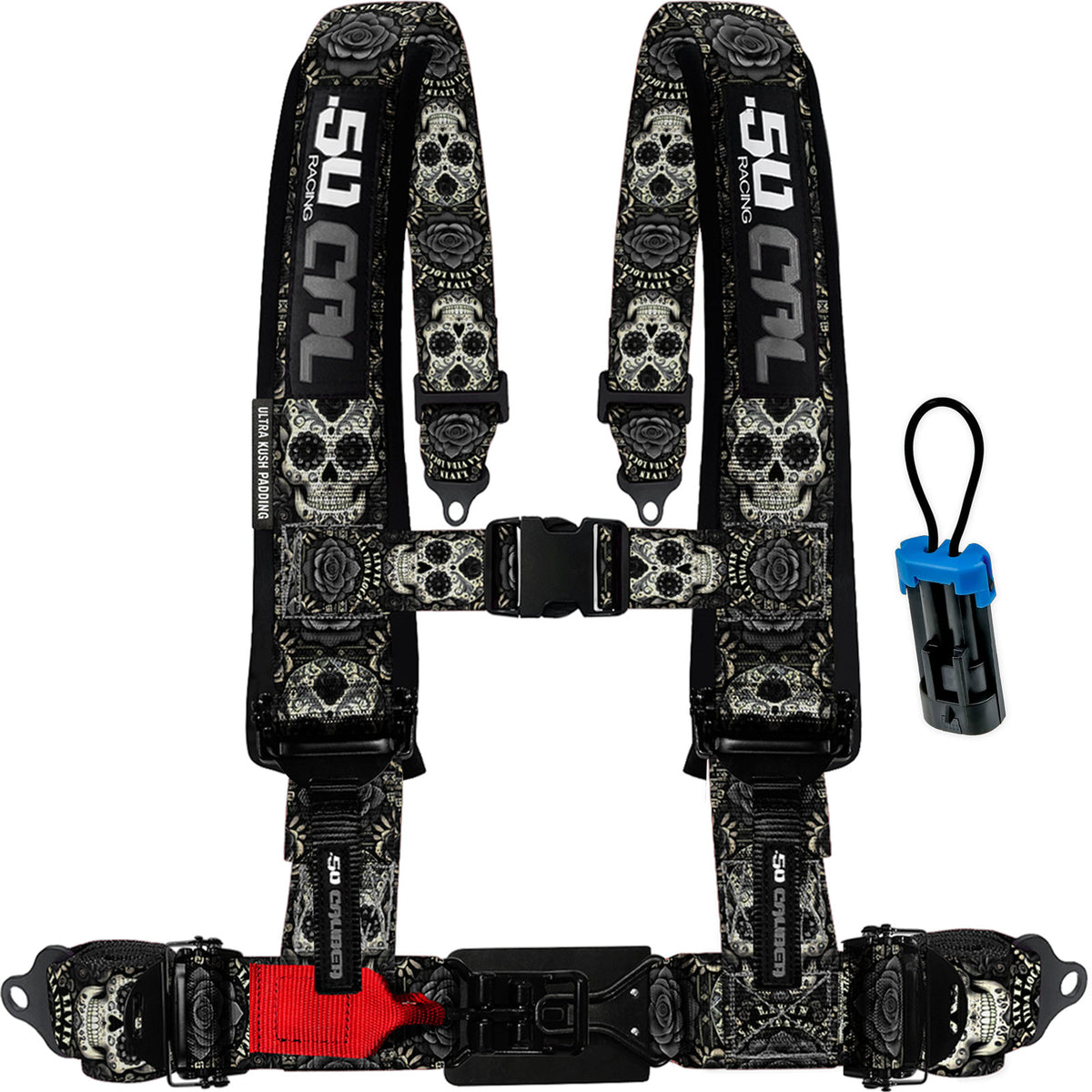 Black Sugar Skull | 4 Point UTV Harness Elite Series Race Latch