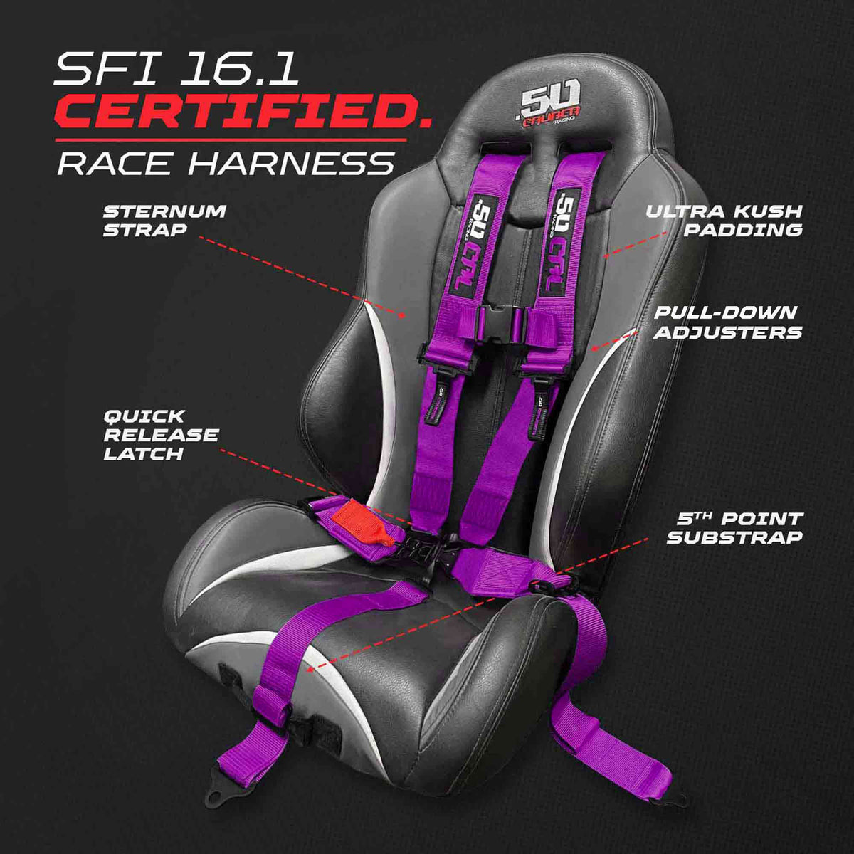 Violent Purple | SFI 16.1 5 Point Harness Race Series