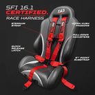 Rage Red | SFI 16.1 5 Point Harness Race Series