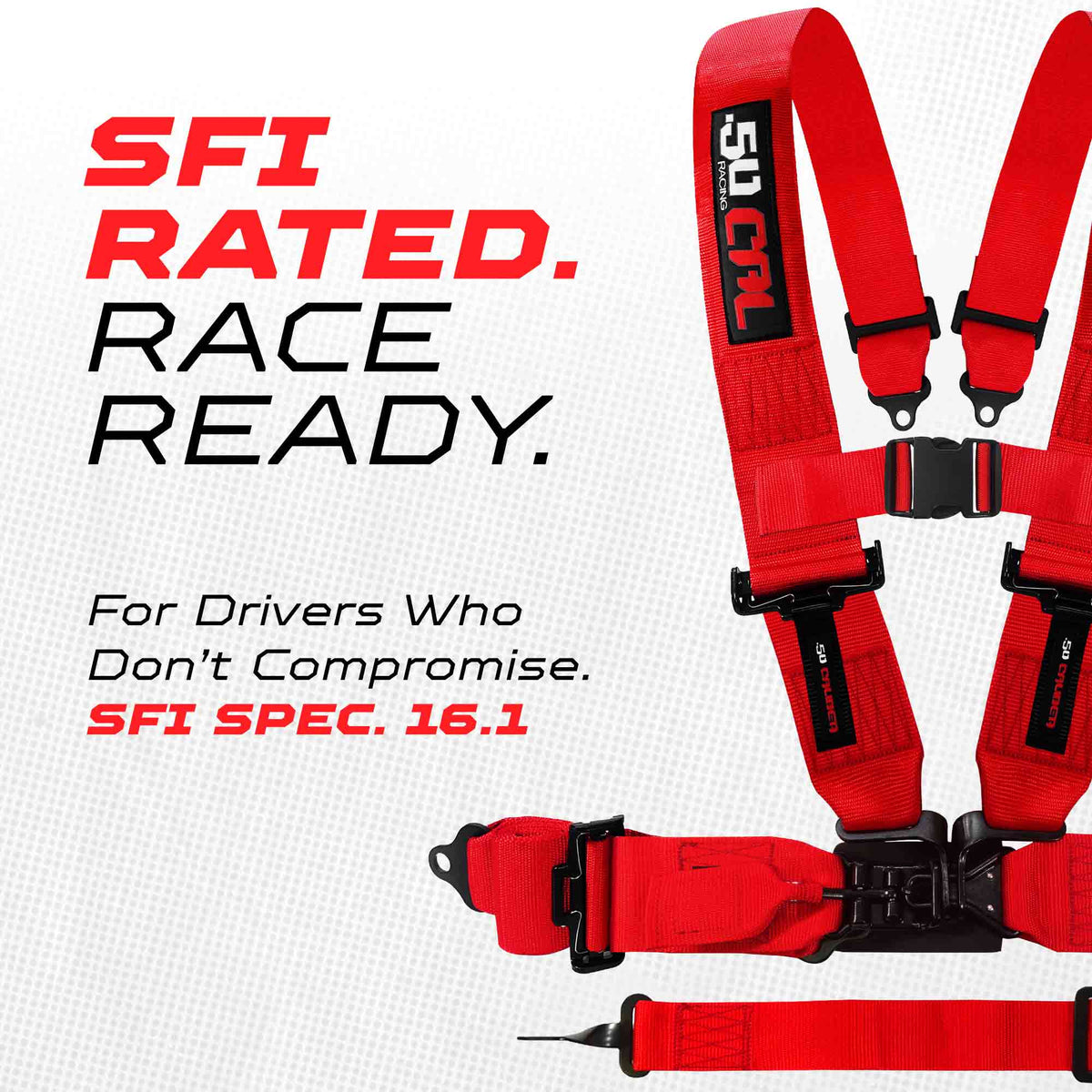 Rage Red | SFI 16.1 5 Point Harness Race Series