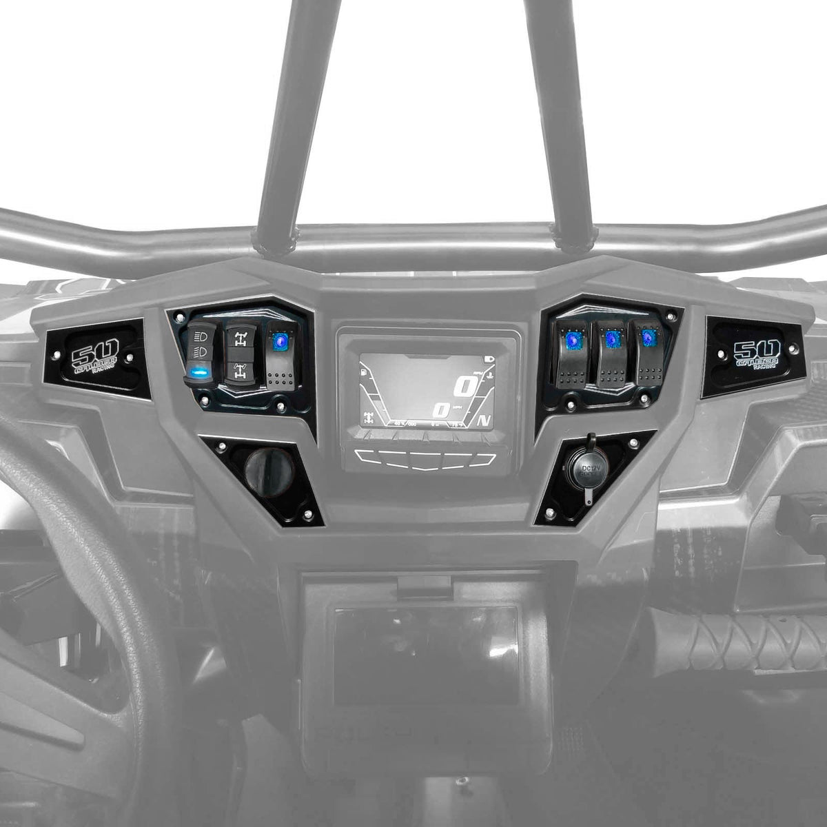 Black | RZR Dash Switch Panel Kit 6 Hole 1st Gen GPS