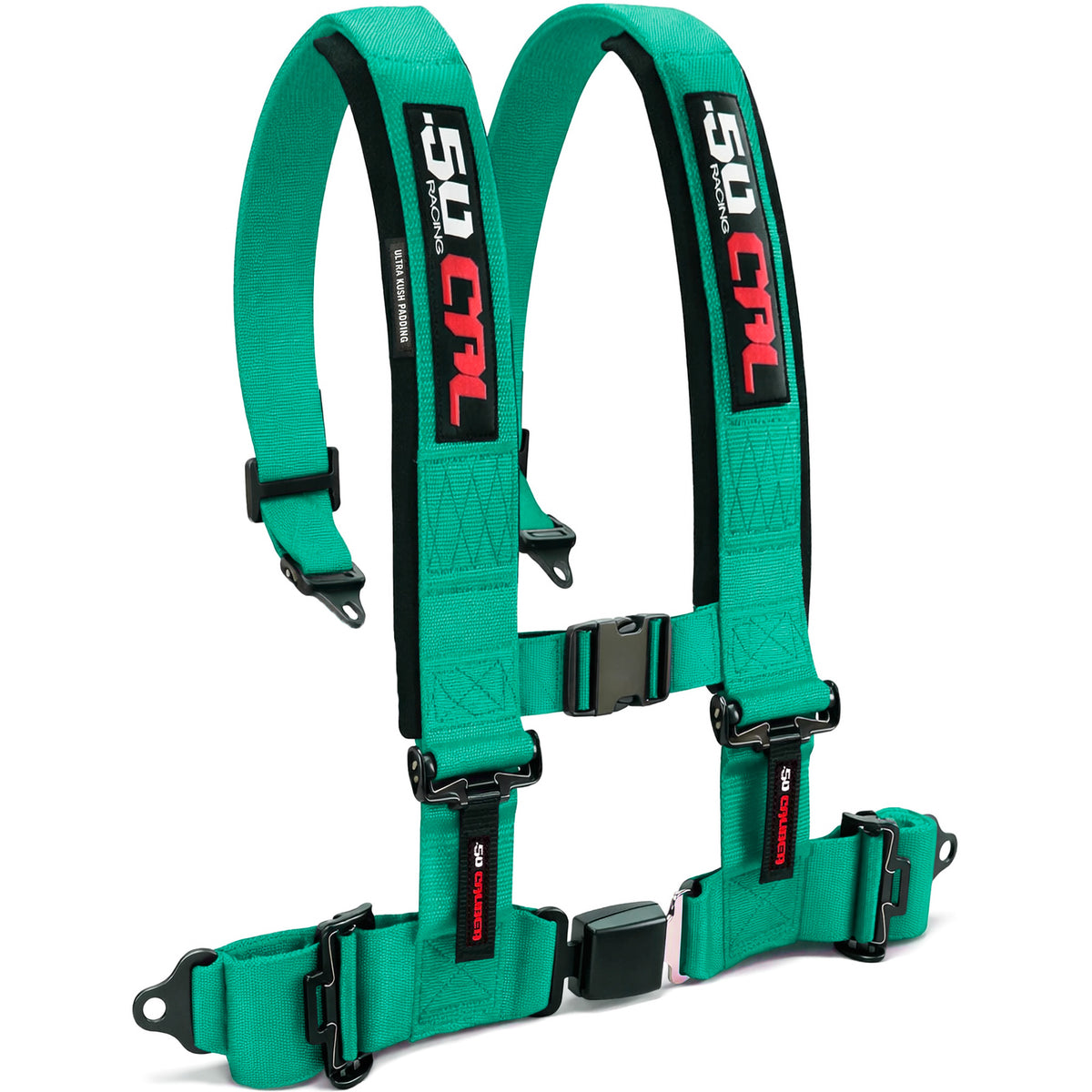 Tidal Teal | Rear Bump Seat with Harness for Polaris General 4 Seater