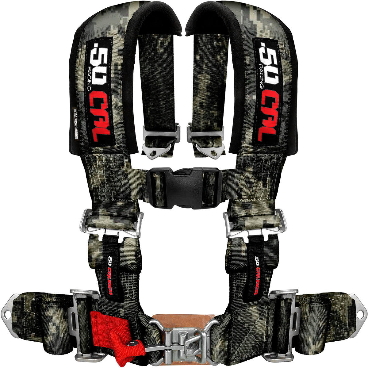 Carbon Camo | Rear Bump Seat with Harness for Polaris General 4 Seater