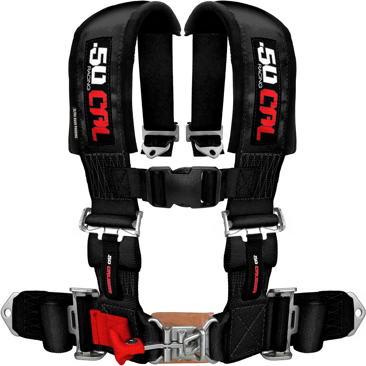 Stealth Black | Rear Bump Seat with Harness for Polaris General 4 Seater