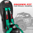 Tidal Teal | RZR Bump Seat with 4-Point Harness - XP1000 / XP Turbo / Turbo S