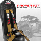 Baja Gold | RZR Bump Seat with 4-Point Harness - XP1000 / XP Turbo / Turbo S