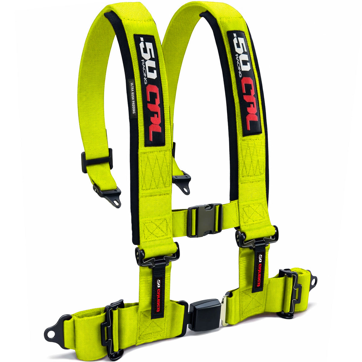 Highlighter Yellow | Bump Seat with Harness for Can-Am Maverick X3