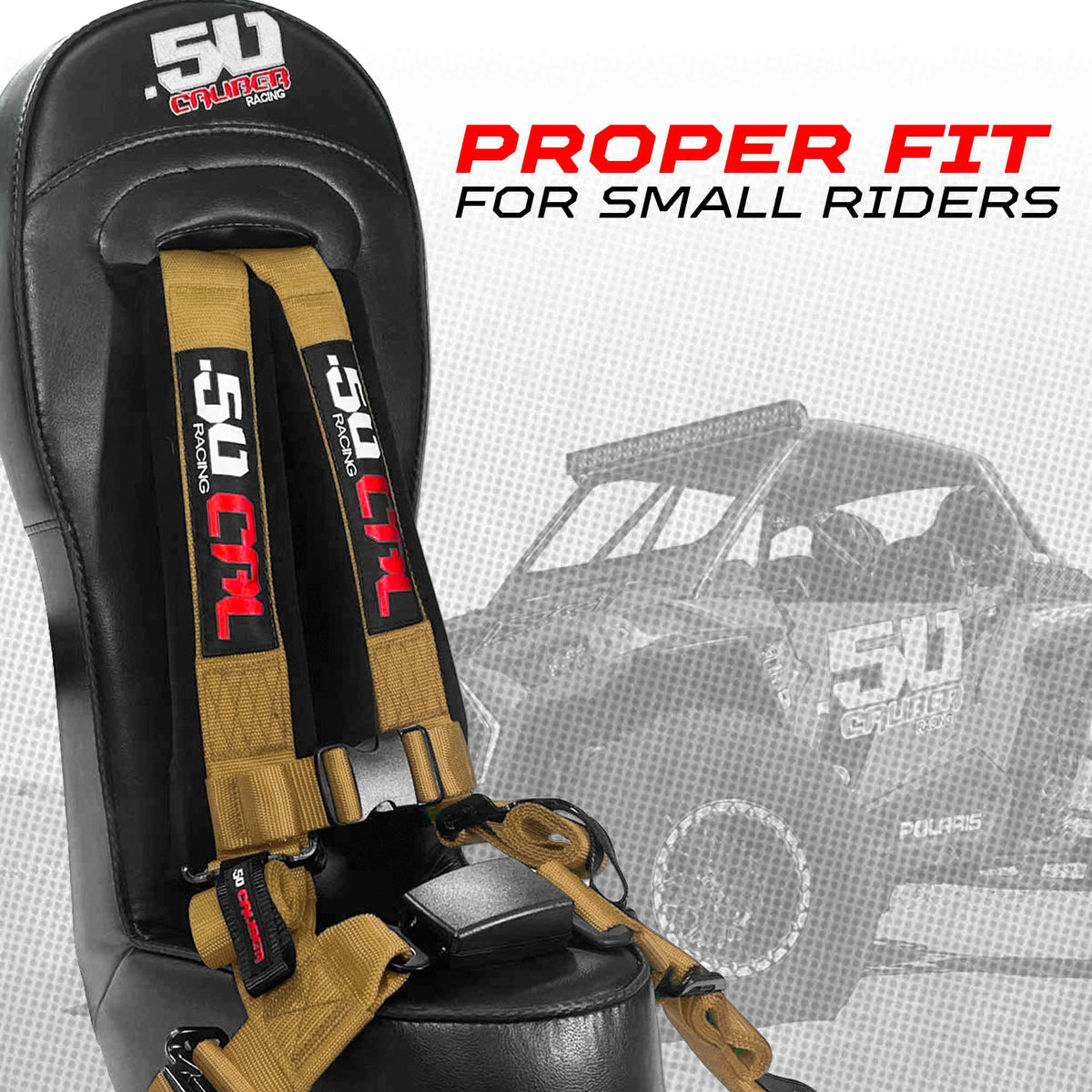 Baja Gold | RZR Bump Seat with Harness - 570 800 XP900