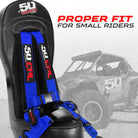 Nitro Blue | Rear Bump Seat with Harness for RZR PRO 4 XP / PRO 4 R / TURBO R 4