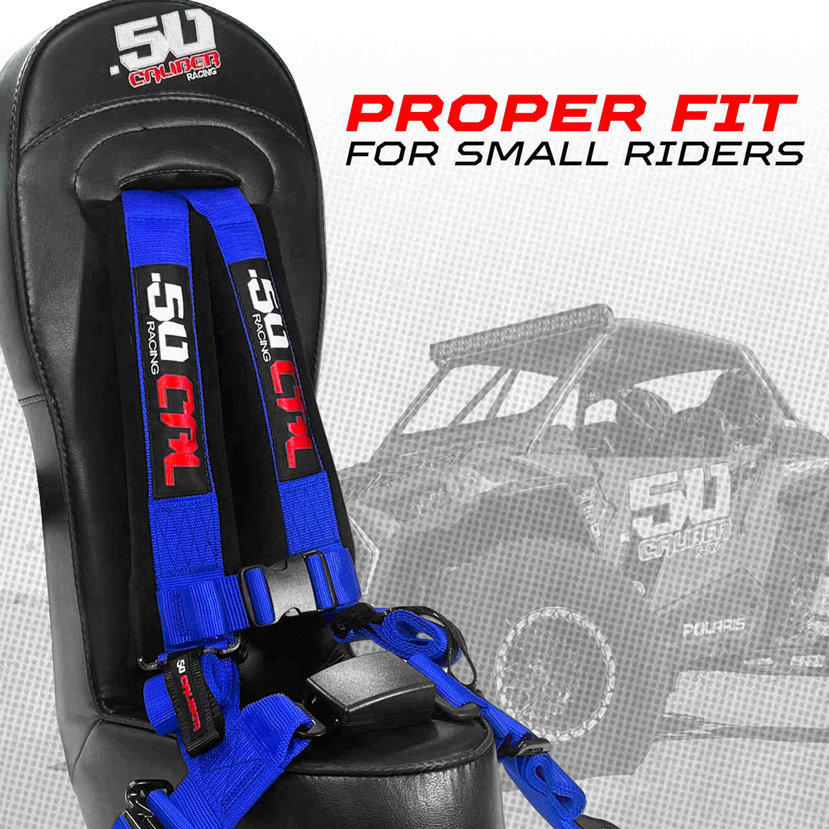 Nitro Blue | Rear Bump Seat with Harness for RZR PRO 4 XP / PRO 4 R / TURBO R 4
