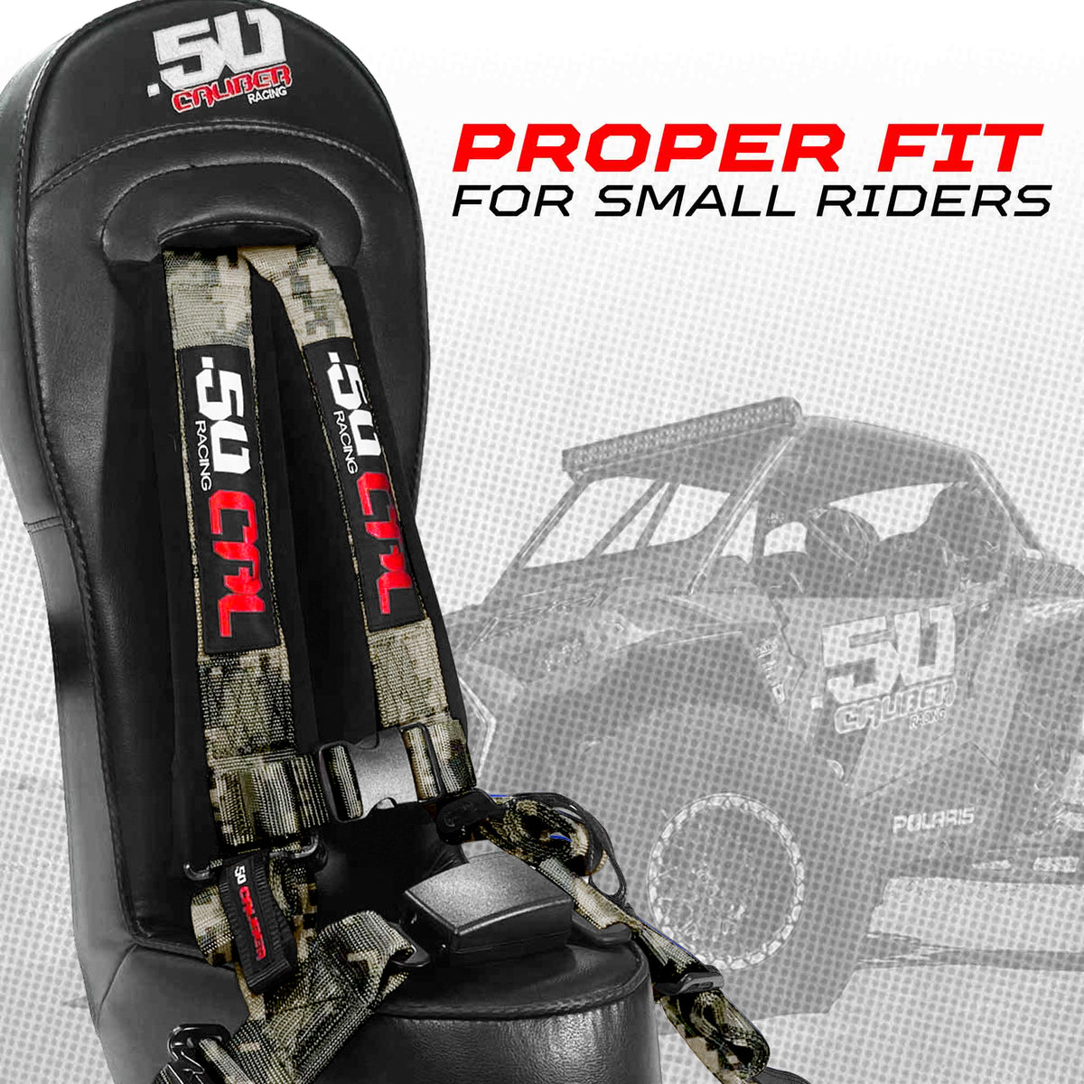 Carbon Camo | Rear Bump Seat with Harness for RZR PRO 4 XP / PRO 4 R / TURBO R 4