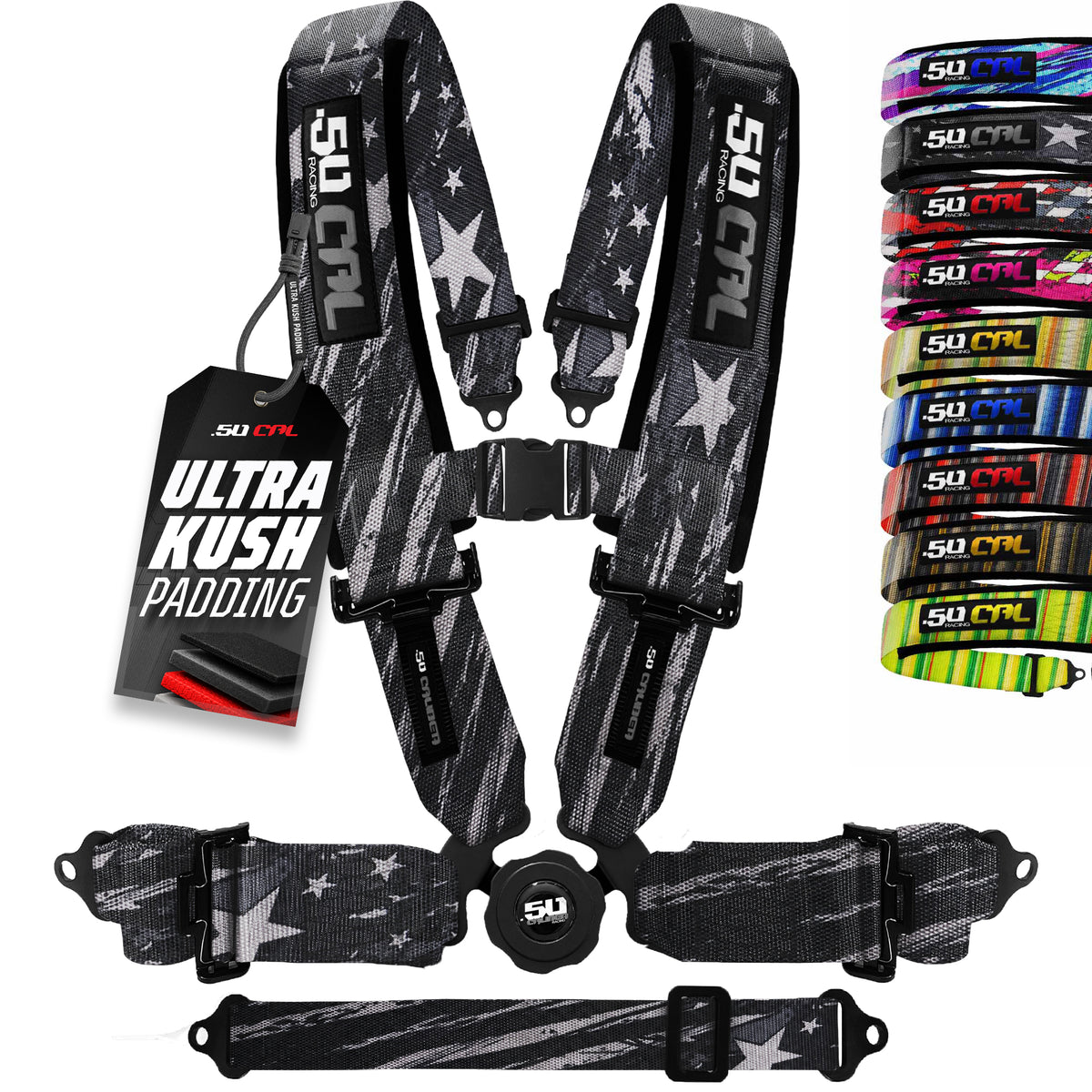 Battle Flag | 50 Cal 5-Point UTV Harness Elite Camlock