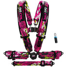 Checkered Chaos Pink | 50 Cal 5-Point UTV Harness Elite Camlock