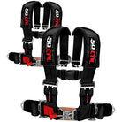 Stealth Black | 4 Point UTV Harness 2 Pack with Latch Link Buckle
