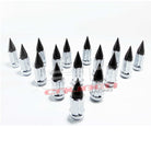 12x1.25 Spline Spike Lug Nuts - Teryx YXZ1000R | Tapered Splined Lug Nuts Chrome with Removable Spike  - 12 x 1.25mm Thread Pitch