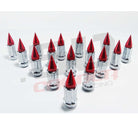 12x1.25 Spline Spike Lug Nuts - Teryx YXZ1000R | Tapered Splined Lug Nuts Chrome with Removable Spike  - 12 x 1.25mm Thread Pitch