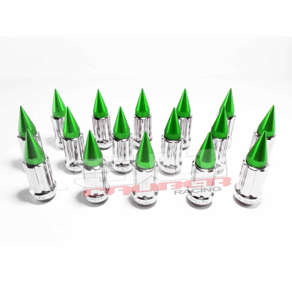 12x1.25 Spline Spike Lug Nuts - Teryx YXZ1000R | Tapered Splined Lug Nuts Chrome with Removable Spike  - 12 x 1.25mm Thread Pitch