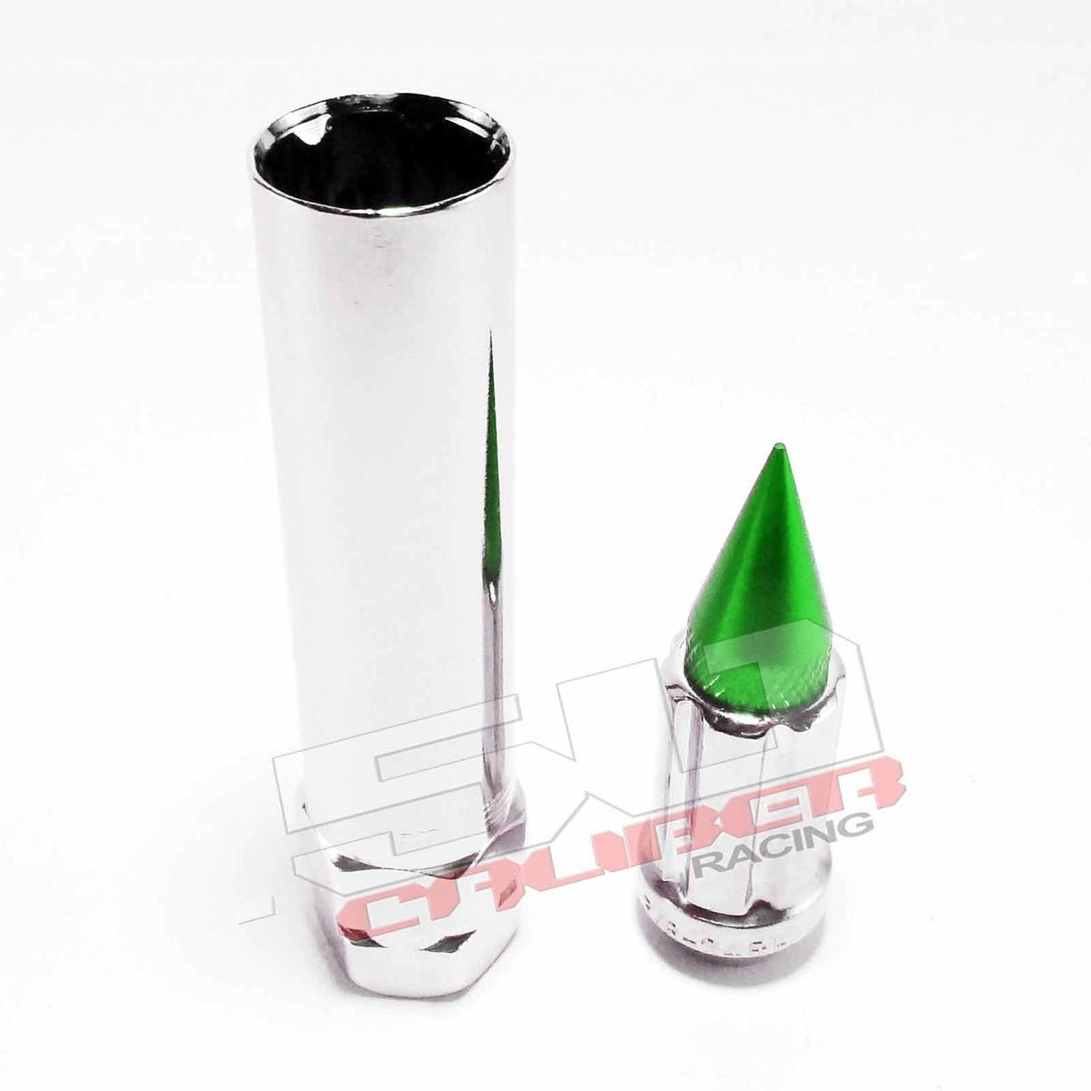 12x1.25 Spline Spike Lug Nuts - Teryx YXZ1000R | Tapered Splined Lug Nuts Chrome with Removable Spike  - 12 x 1.25mm Thread Pitch