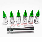 12x1.25 Spline Spike Lug Nuts - Teryx YXZ1000R | Tapered Splined Lug Nuts Chrome with Removable Spike  - 12 x 1.25mm Thread Pitch