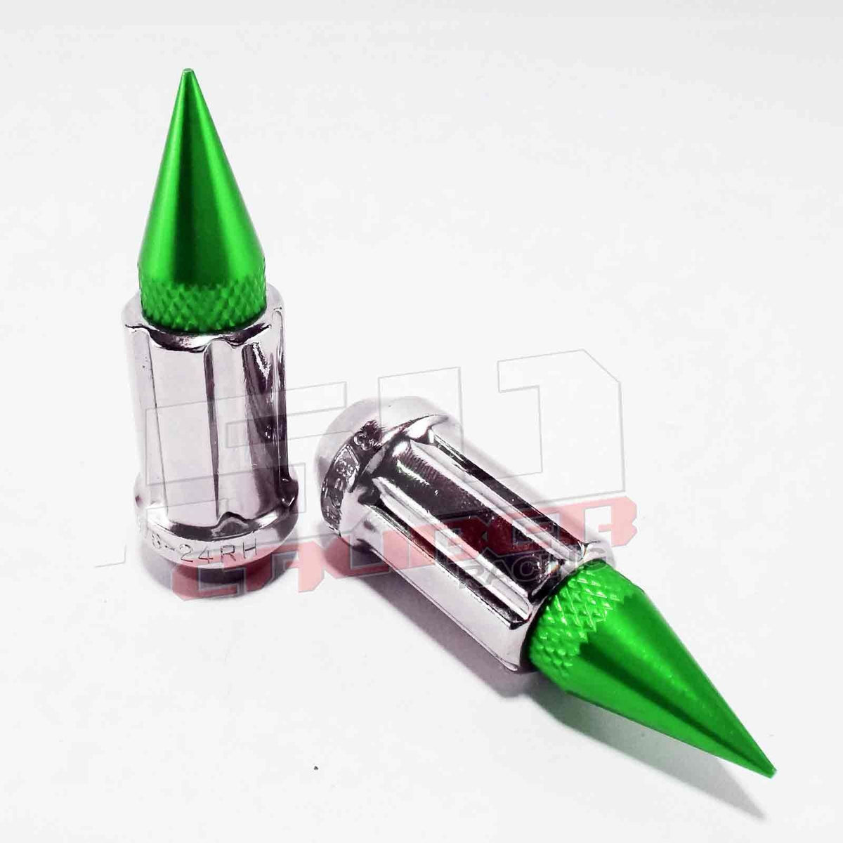 12x1.25 Spline Spike Lug Nuts - Teryx YXZ1000R | Tapered Splined Lug Nuts Chrome with Removable Spike  - 12 x 1.25mm Thread Pitch