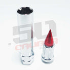 12x1.25 Spline Spike Lug Nuts - Teryx YXZ1000R | Tapered Splined Lug Nuts Chrome with Removable Spike  - 12 x 1.25mm Thread Pitch